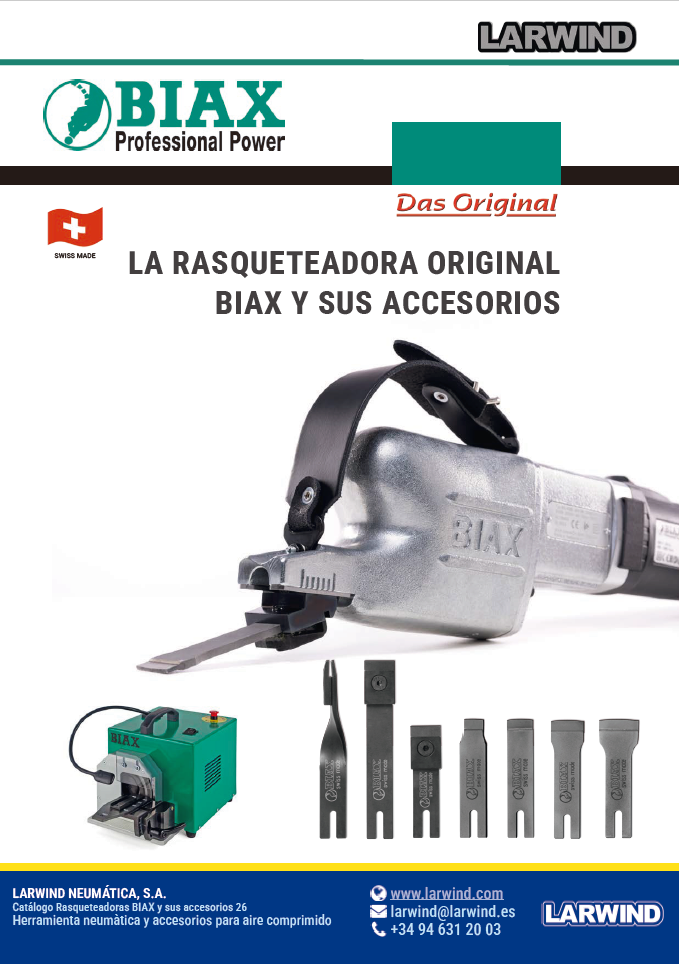 Descarga BIAX: CAT�LOGO DE RASQUETEADORAS